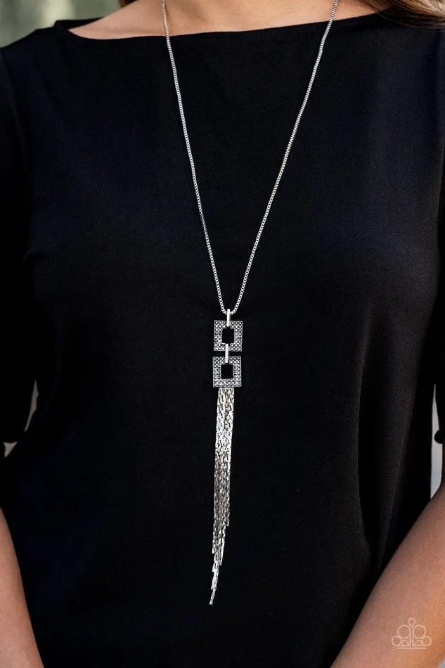 Times Square Stunner Silver Necklace Jewelry by Bretta Paparazzi Accessories Necklaces Times Square Stunner Silver Necklace Jewelry by Bretta Paparazzi Accessories Necklaces