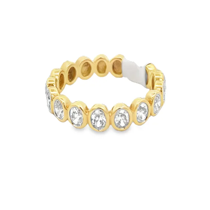 YaninaCo Jewelry Rings Diamond Oval Band Ring