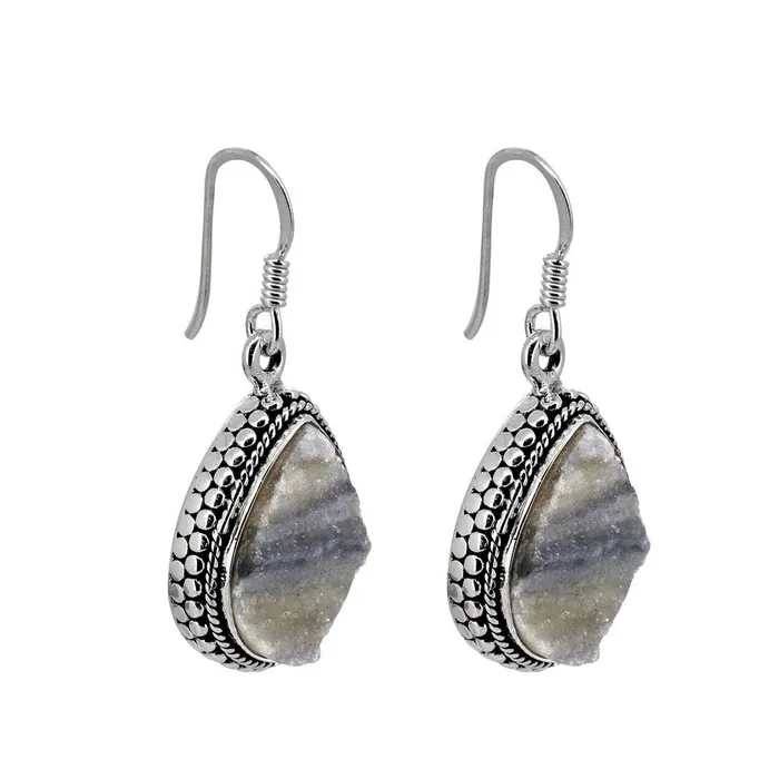 1 12 Desert Druzy Sterling Silver Gemstone Earrings YoTreasure Earrings