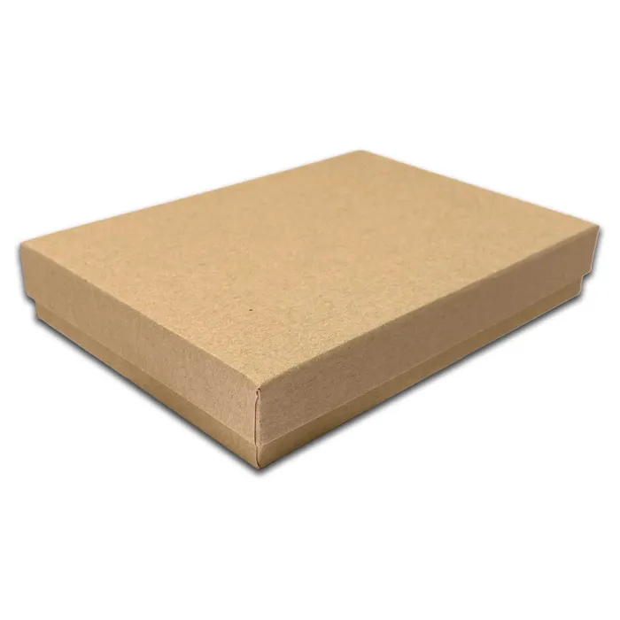 5 716 x 3 1516 Kraft Necklace Paper Box with Black Foam Insert JPIDisplay Necklaces 5 716 x 3 1516 Kraft Necklace Paper Box with Black Foam Insert JPIDisplay Necklaces