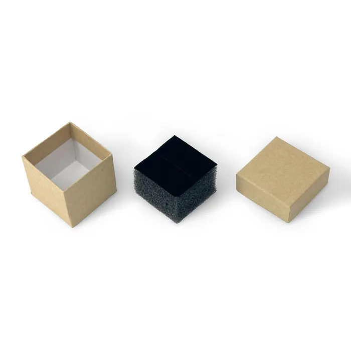 5 716 x 3 1516 Kraft Necklace Paper Box with Black Foam Insert JPIDisplay Necklaces 5 716 x 3 1516 Kraft Necklace Paper Box with Black Foam Insert JPIDisplay Necklaces
