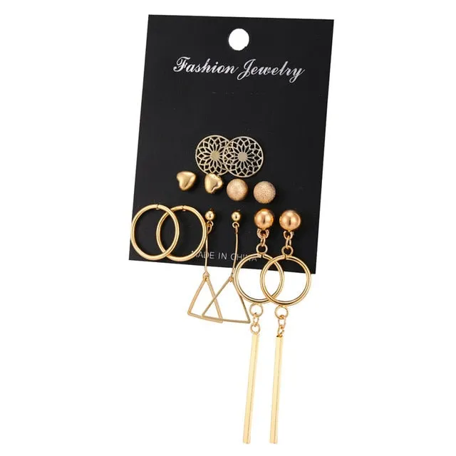 6 to 15 Tassel Earring Long Drop Earring and Stud Earring Sets for Women and Girls SWEET T 52 Earrings