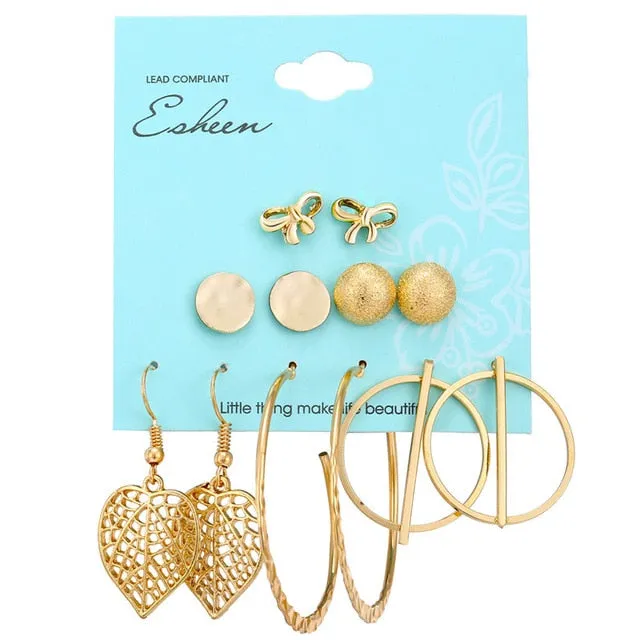 6 to 15 Tassel Earring Long Drop Earring and Stud Earring Sets for Women and Girls SWEET T 52 Earrings