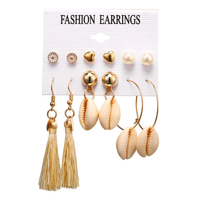6 to 15 Tassel Earring Long Drop Earring and Stud Earring Sets for Women and Girls SWEET T 52 Earrings