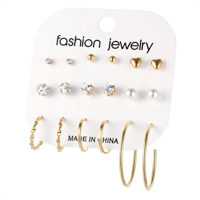 6 to 15 Tassel Earring Long Drop Earring and Stud Earring Sets for Women and Girls SWEET T 52 Earrings