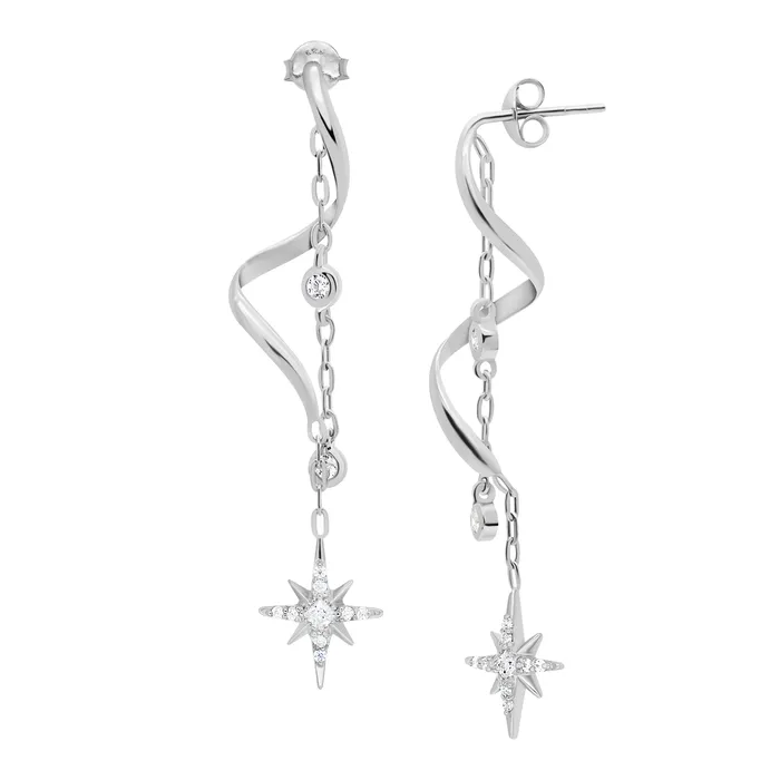 acemijewelry Celestial Star Swirl Earring Earrings