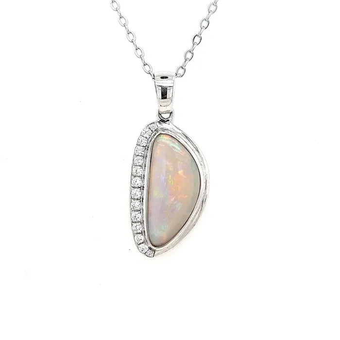 Australian Opal Cutters Necklaces Natural Australian Dark Opal Pendant Set in Sterling Silver Australian Opal Cutters Necklaces Natural Australian Dark Opal Pendant Set in Sterling Silver
