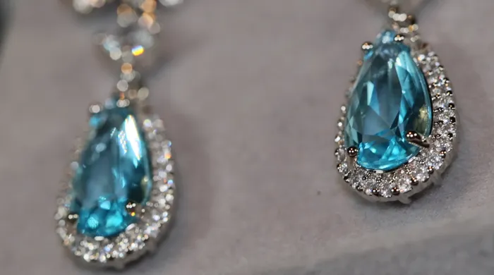 Blue Diamond Earrings Aquamarine Blue Diamond Earrings Womens Diamond Earrings Lab Diamonds London Earrings
