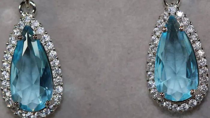 Blue Diamond Earrings Aquamarine Blue Diamond Earrings Womens Diamond Earrings Lab Diamonds London Earrings