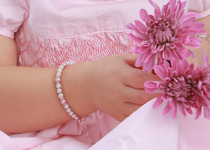 Bracelets Sterling Silver New Arrival Baby Bracelet Infant Girl Newborn Gift Cherished Moments