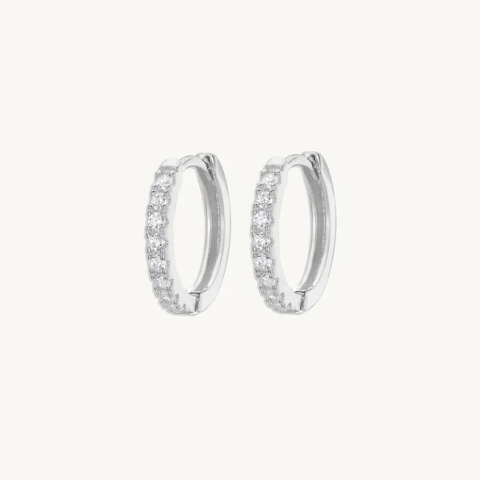 Camile Stone Basic Sapphire Huggie Hoop Earrings Earrings Camile Stone Basic Sapphire Huggie Hoop Earrings Earrings