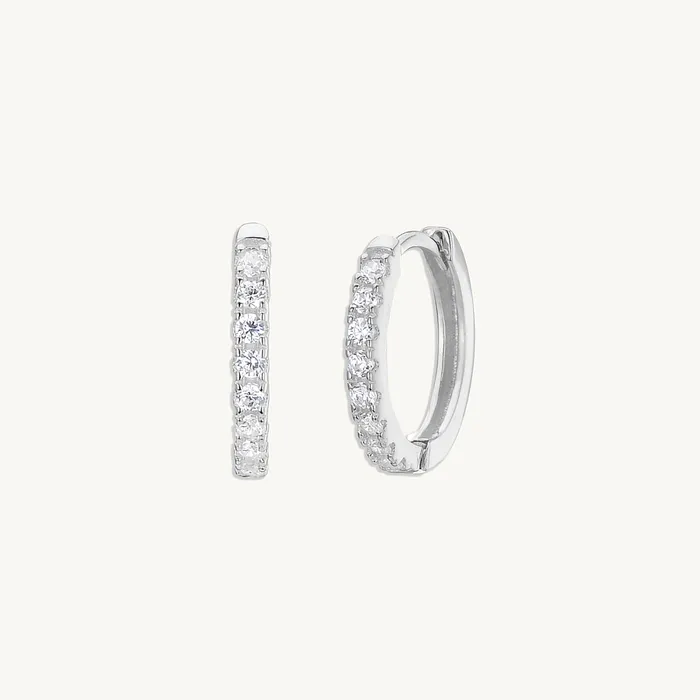 Camile Stone Basic Sapphire Huggie Hoop Earrings Earrings Camile Stone Basic Sapphire Huggie Hoop Earrings Earrings