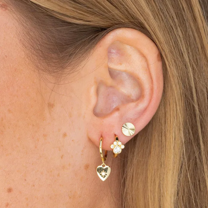 Camile Stone Earrings Dog Paw Sapphire Huggie Earrings Camile Stone Earrings Dog Paw Sapphire Huggie Earrings