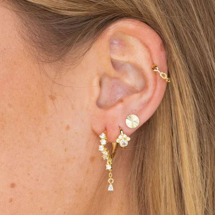 Camile Stone Earrings Dog Paw Sapphire Huggie Earrings Camile Stone Earrings Dog Paw Sapphire Huggie Earrings