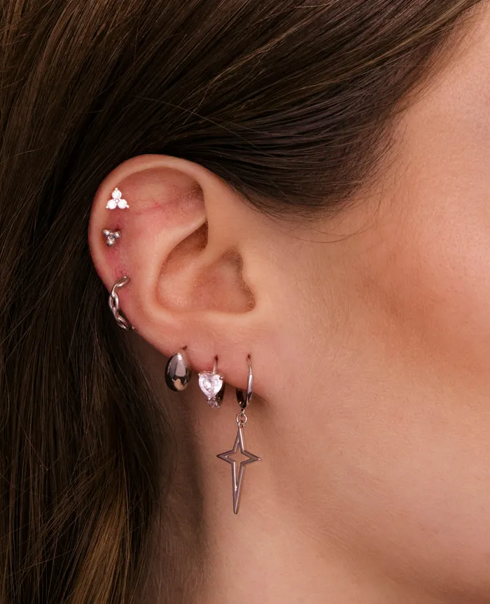 Camile Stone Earrings Tiny Lotus Ball Stud Earrings