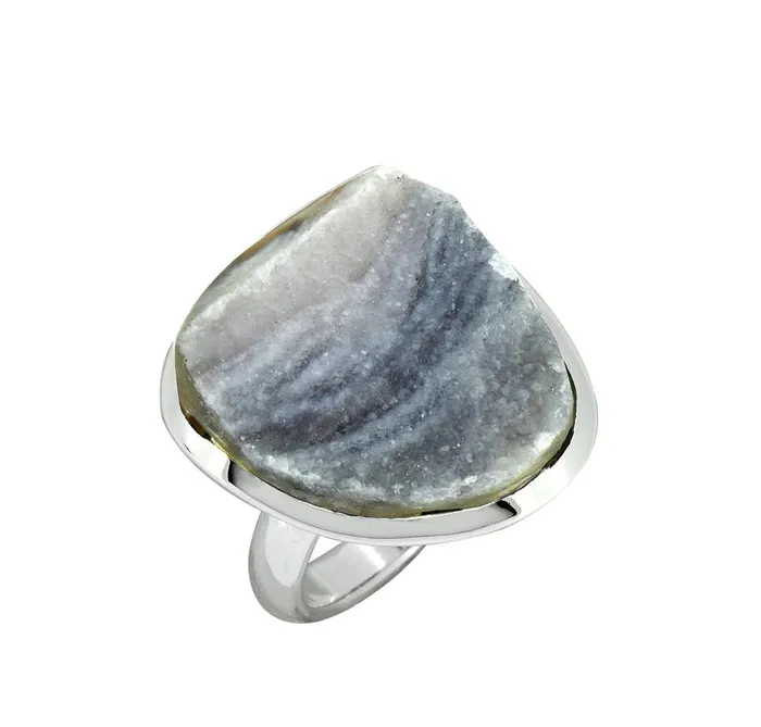 Desert Druzy Quartz Gemstone Ring YoTreasure Rings