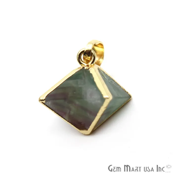 DIY Diamond Shape Gemstone Gold Plated Necklace Pendant Bracelets Charm Pick Your Gemstone CHPR GemMartUSA Necklaces DIY Diamond Shape Gemstone Gold Plated Necklace Pendant Bracelets Charm Pick Your Gemstone CHPR GemMartUSA Necklaces