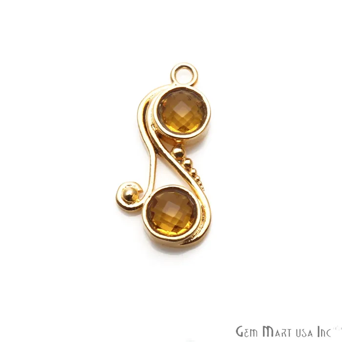 DIY Gemstone Gold Plated Dangle Connector 1pc GemmartUSA PreStyled Sets DIY Gemstone Gold Plated Dangle Connector 1pc GemmartUSA PreStyled Sets