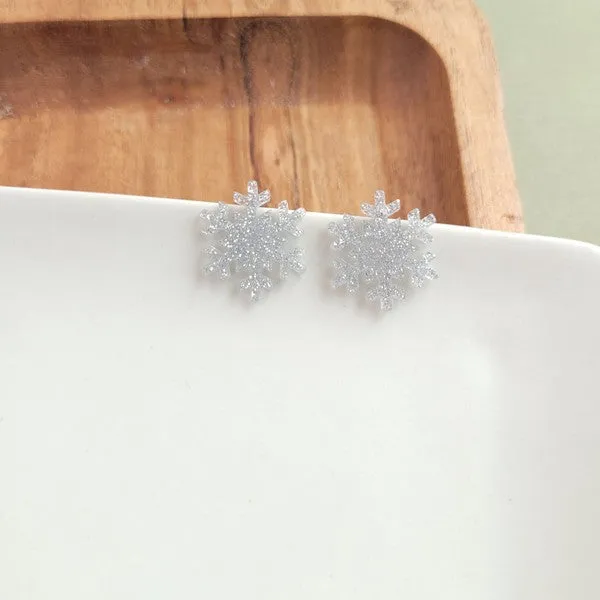 Earrings Snowflake Stud Earrings Spiffy Splendid