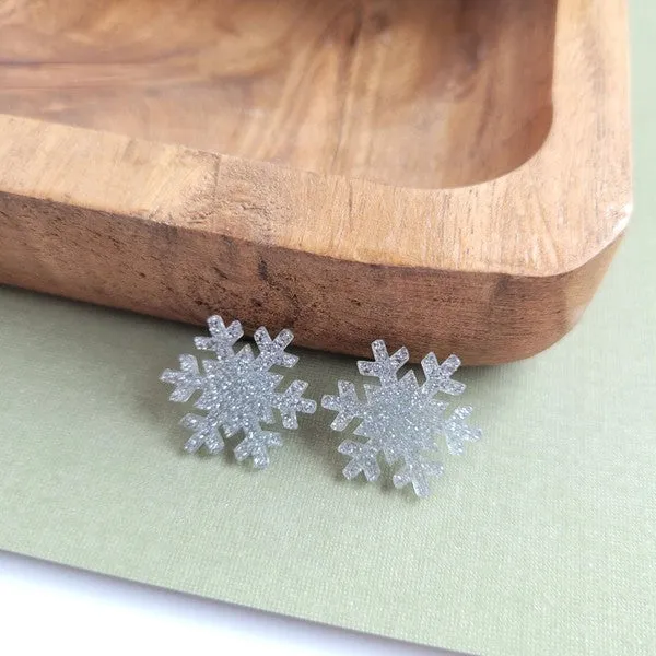 Earrings Snowflake Stud Earrings Spiffy Splendid