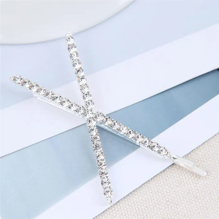 Earrings SWEET T 52 Luxury Crystal Hair PinClip Sets for Women and Girls 1 to 3 Pieces in Gold or Silver