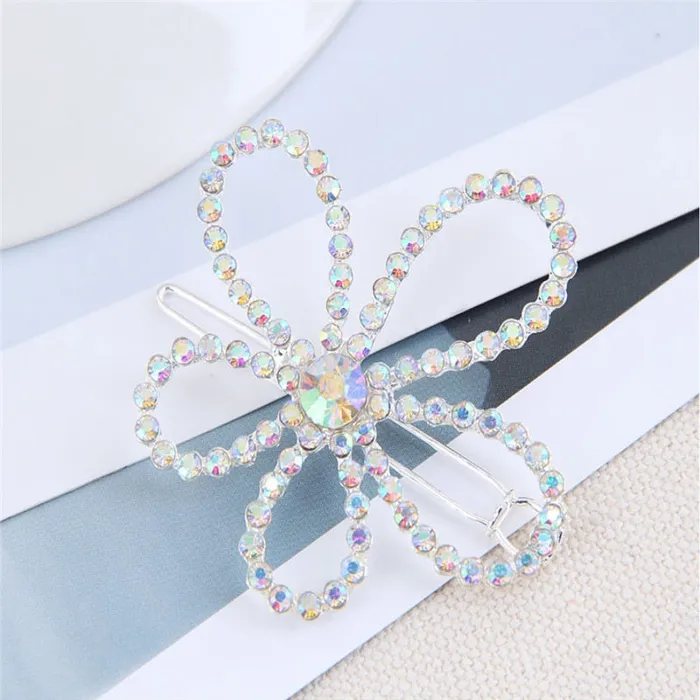 Earrings SWEET T 52 Luxury Crystal Hair PinClip Sets for Women and Girls 1 to 3 Pieces in Gold or Silver