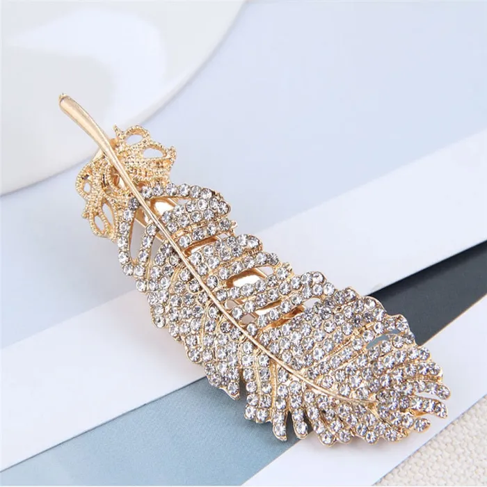 Earrings SWEET T 52 Luxury Crystal Hair PinClip Sets for Women and Girls 1 to 3 Pieces in Gold or Silver