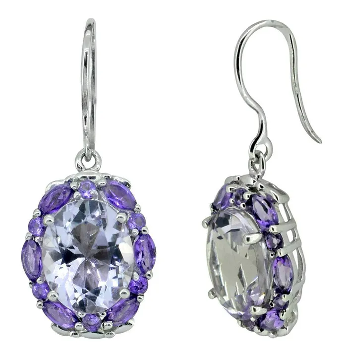 Earrings YoTreasure Natural Pink Amethyst Earrings Solid 925 Sterling Silver Jewelry Earrings YoTreasure Natural Pink Amethyst Earrings Solid 925 Sterling Silver Jewelry
