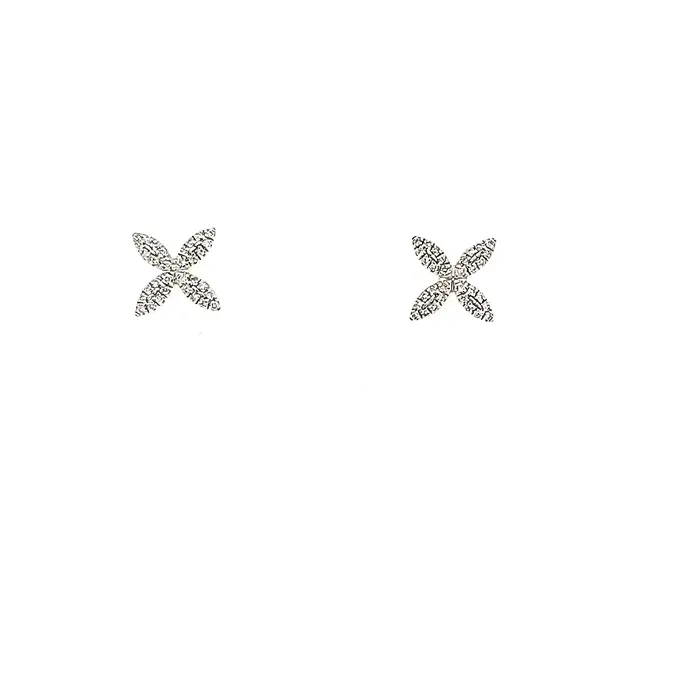 Ella Stein Ella Stein YG Diamond Floral Stud Earrings SI1903 Earrings