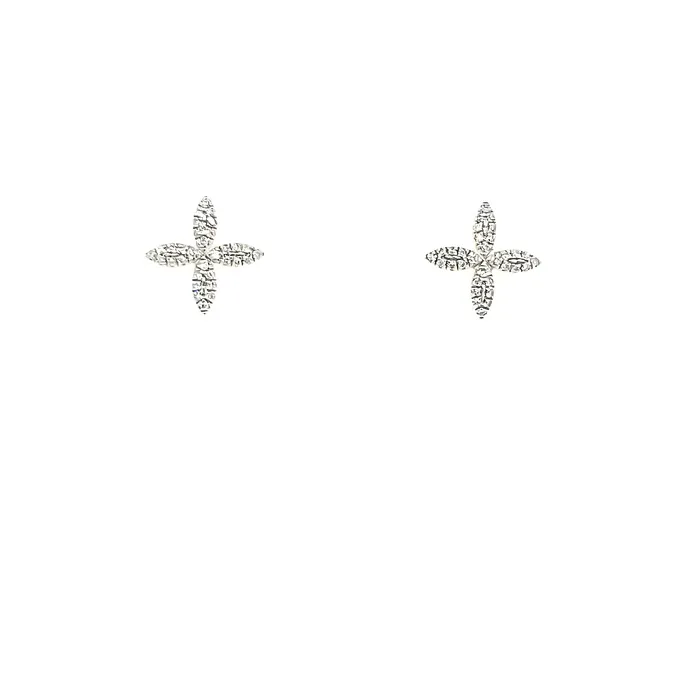 Ella Stein Ella Stein YG Diamond Floral Stud Earrings SI1903 Earrings