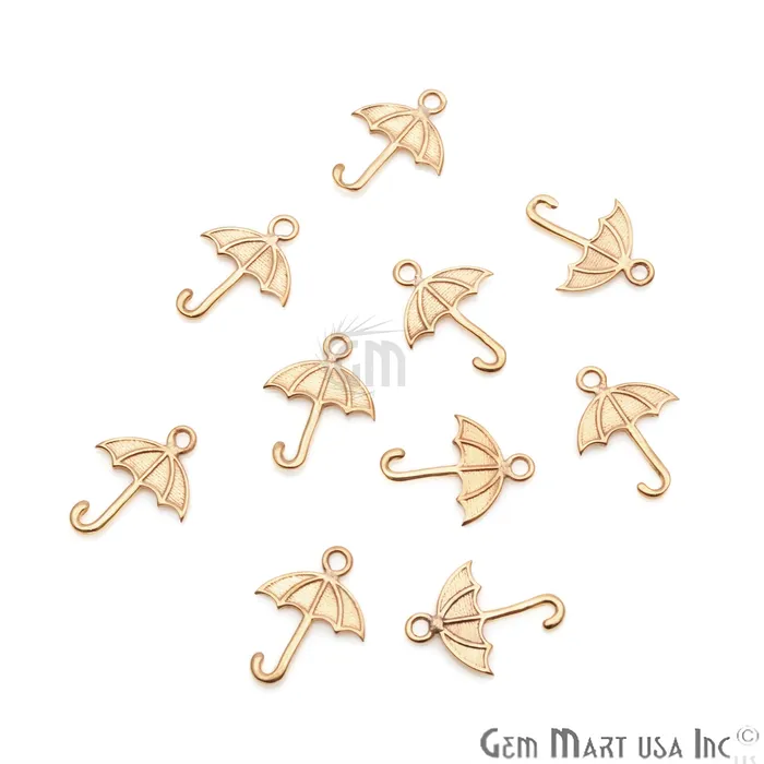 GemmartUSA Charm Necklaces Umbrella Shape 15x12mm Gold Plated Finding Charm DIY Jewelry GemmartUSA Charm Necklaces Umbrella Shape 15x12mm Gold Plated Finding Charm DIY Jewelry