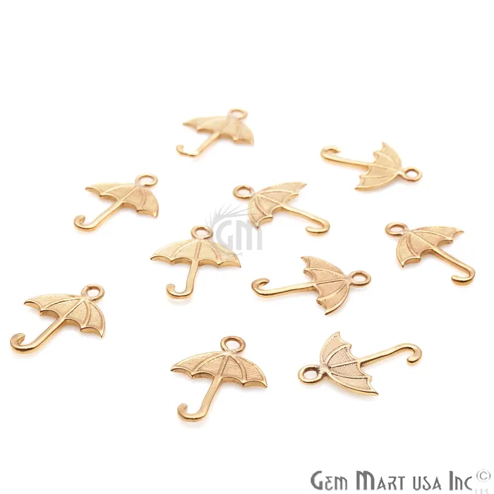GemmartUSA Charm Necklaces Umbrella Shape 15x12mm Gold Plated Finding Charm DIY Jewelry GemmartUSA Charm Necklaces Umbrella Shape 15x12mm Gold Plated Finding Charm DIY Jewelry
