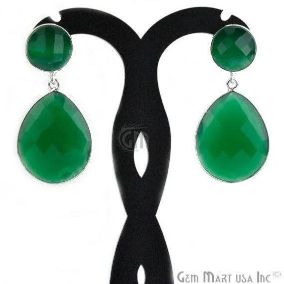 GemMartUSA Rings Pear and Round Shape 21x46mm Silver Plated Gemstone Dangle Studs Pick your Gemstone 900131 GemMartUSA Rings Pear and Round Shape 21x46mm Silver Plated Gemstone Dangle Studs Pick your Gemstone 900131