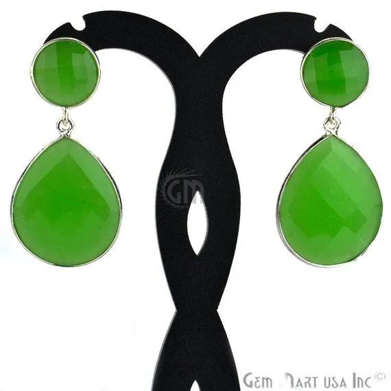 GemMartUSA Rings Pear and Round Shape 21x46mm Silver Plated Gemstone Dangle Studs Pick your Gemstone 900131 GemMartUSA Rings Pear and Round Shape 21x46mm Silver Plated Gemstone Dangle Studs Pick your Gemstone 900131