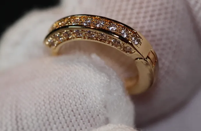 Gold Diamond Earrings Womens Diamond Hoop Earrings Small gold diamond hoop earrings Lab Diamonds London Earrings