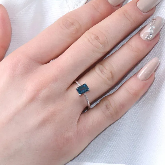 Grace Grace Blue Sapphire Ring 925 SILVER Rings