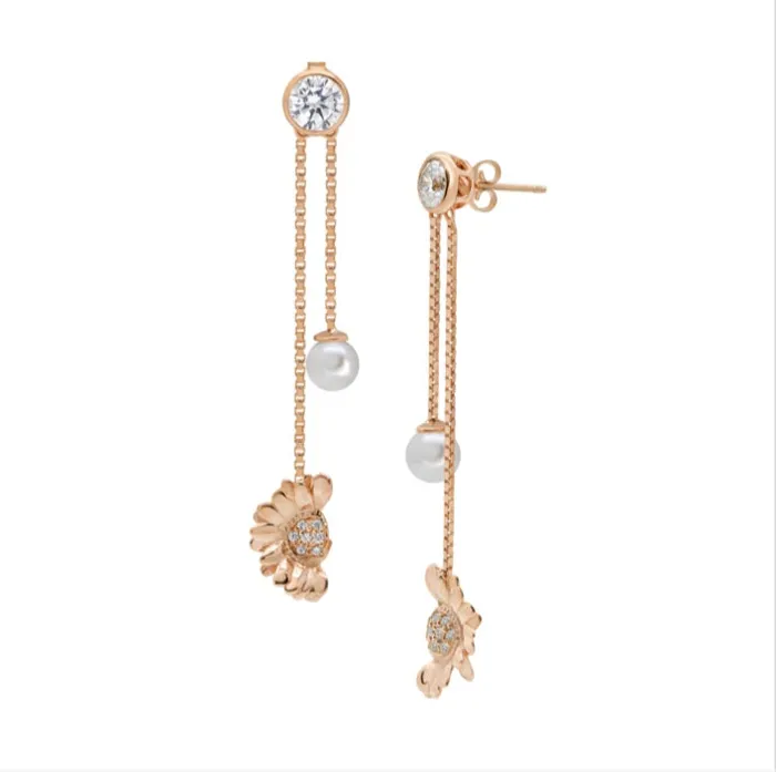 Half Mayweed Dangling Pearl acemijewelry Earrings