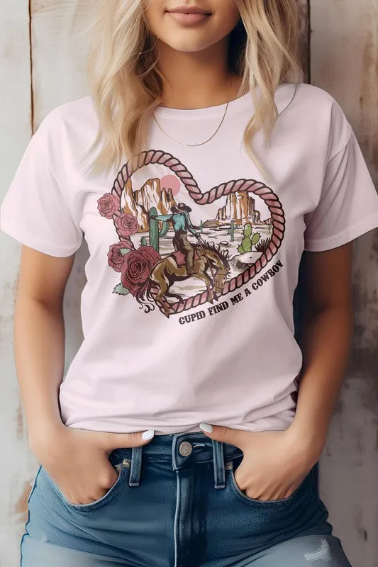 Heart Western Valentine Graphic Tee Rebel Stitch Necklaces