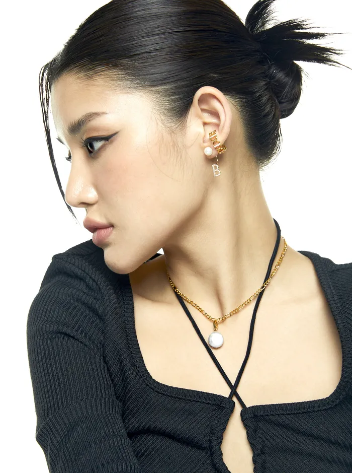 Initial Earring Gold acemijewelry Earrings