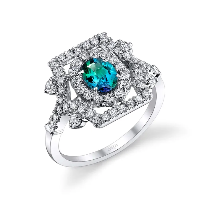 Insignia 14K White Gold Natural Alexandrite Ring Safiya Jewels Rings
