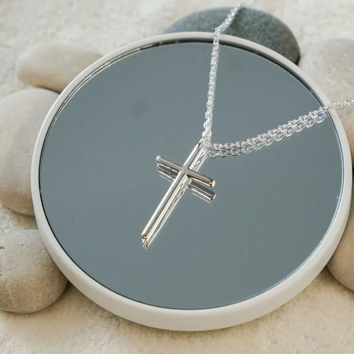 Jacob Rachel Classic Cross Pendant Necklace 925 Silver Necklaces