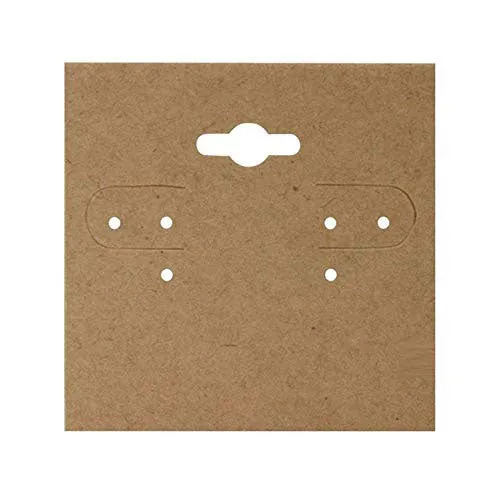 JPIDisplay Earrings 2 x 2 Kraft Paper Hanging Earring Cards
