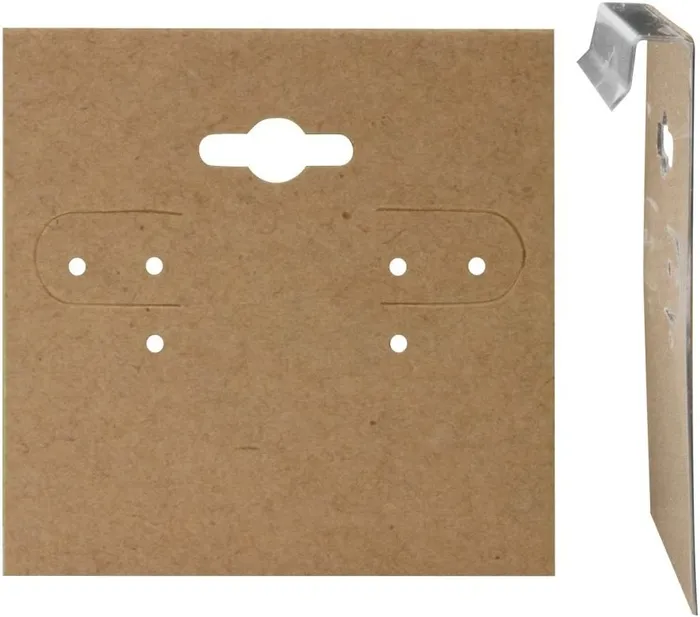 JPIDisplay Earrings 2 x 2 Kraft Paper Hanging Earring Cards JPIDisplay Earrings 2 x 2 Kraft Paper Hanging Earring Cards