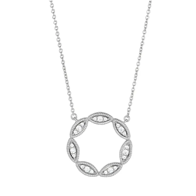 Kelly Waters Necklaces Kelly Waters Marquis Open Circle Necklace SI3551