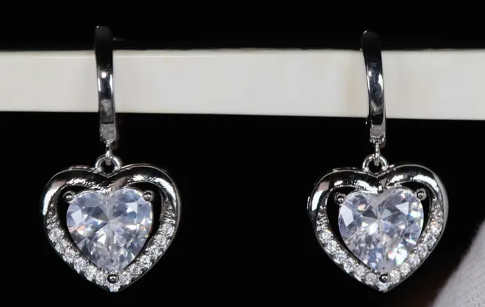 Lab Diamonds London Earrings Diamond Earrings Heart Earrings Diamond Heart Earrings Womens Earrings Heart earrings with Diamonds Hoop Earrings Hoop Earring