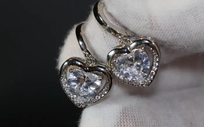 Lab Diamonds London Earrings Diamond Earrings Heart Earrings Diamond Heart Earrings Womens Earrings Heart earrings with Diamonds Hoop Earrings Hoop Earring