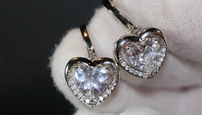 Lab Diamonds London Earrings Diamond Earrings Heart Earrings Diamond Heart Earrings Womens Earrings Heart earrings with Diamonds Hoop Earrings Hoop Earring