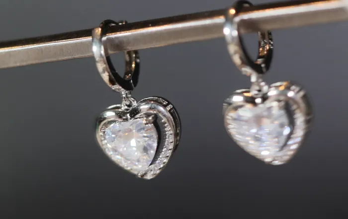 Lab Diamonds London Earrings Diamond Earrings Heart Earrings Diamond Heart Earrings Womens Earrings Heart earrings with Diamonds Hoop Earrings Hoop Earring