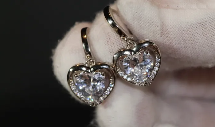 Lab Diamonds London Earrings Diamond Earrings Heart Earrings Diamond Heart Earrings Womens Earrings Heart earrings with Diamonds Hoop Earrings Hoop Earring