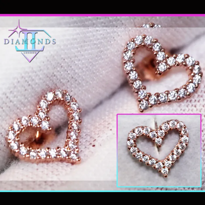 Lab Diamonds London Earrings Rose Gold Diamond Heart Ear Studs Rose Gold Ear Studs Heart Ear Studs Lab Diamonds London Earrings Rose Gold Diamond Heart Ear Studs Rose Gold Ear Studs Heart Ear Studs